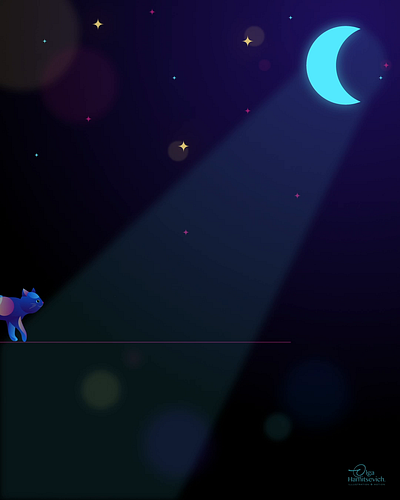 Cat walk Animation 2d after effects animation cat walk character animation design digital drawing illustration illustrator motion design motion graphics neon puppet tool vector vector art