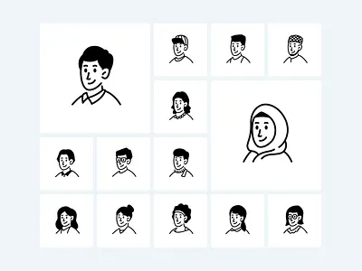 Character Avatar avatar casual character handdrawn illustration profile