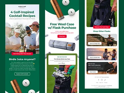 Email Design for DTC Golf dtc ecommerce email golf klayvio