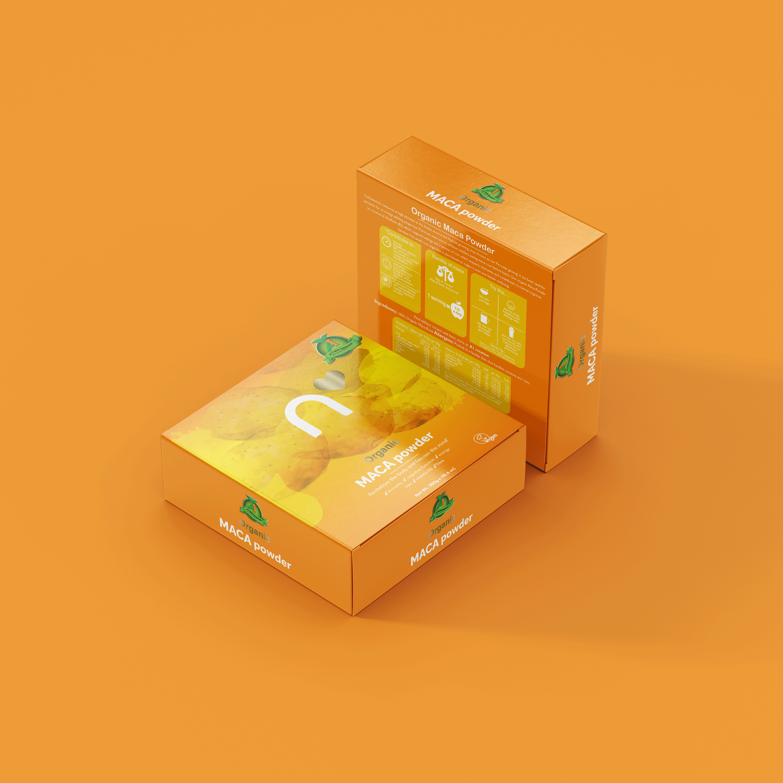 Maca Powder Box Packaging Design maca box maca label maca powder maca powder design packaging design