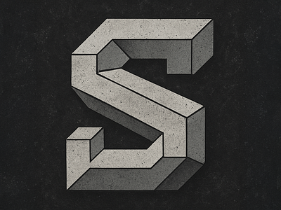 36 Days of Type - S 36daysoftype 36daysoftype s adobe branding design distressed illustration letter lettering logo type typography vintage