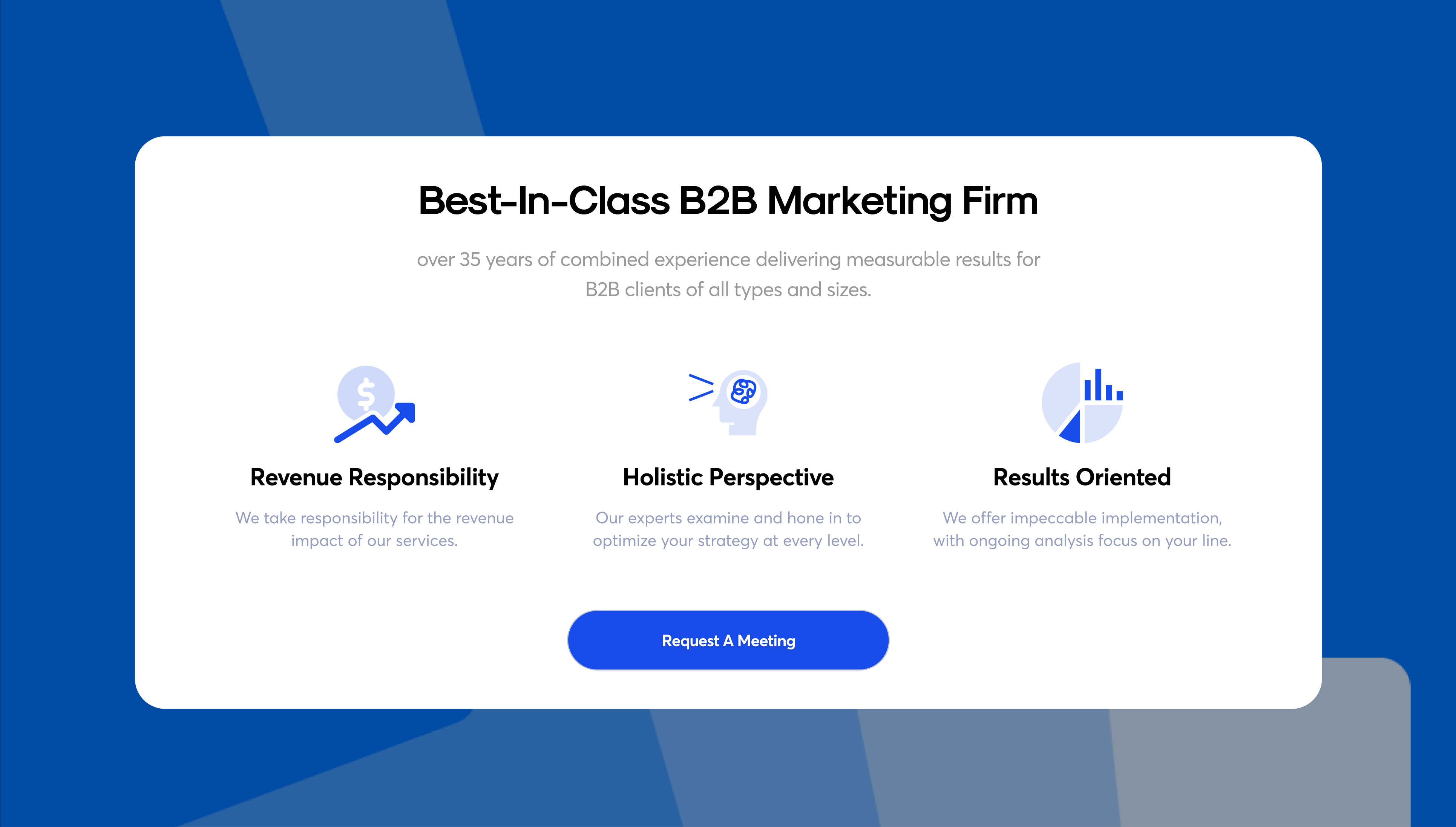 Marketing Website - What we offer agency branding cta design how landingpage marketing