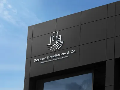 Deriiev, Emelianov & Co Real Estate | Logo Design | Branding branding design graphic design identity illustration kyiv logo typography vector