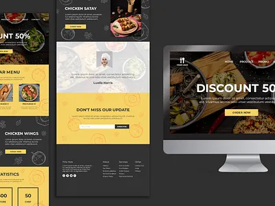 Modern Restaurant Website Design 3d animation branding creativelogo creativewebdesign dribbbleweeklywarmup foodbusinessdesign foodstartup foodui freelancer graphic design landingpagedesign logo logoexcellent motion graphics typography typographydesign ui webdesigninspiration