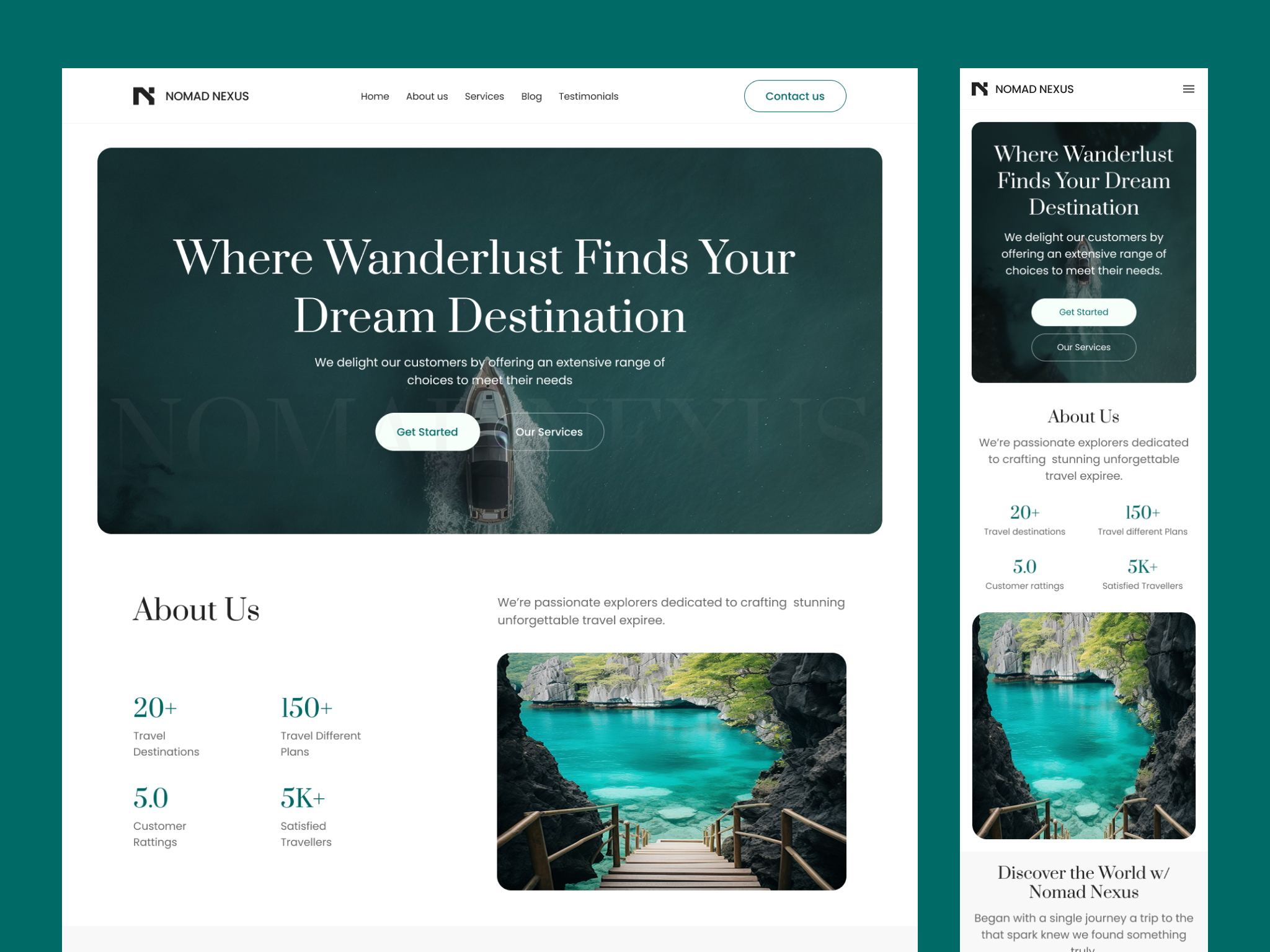 Example of Minimal Framer Landing Page Design