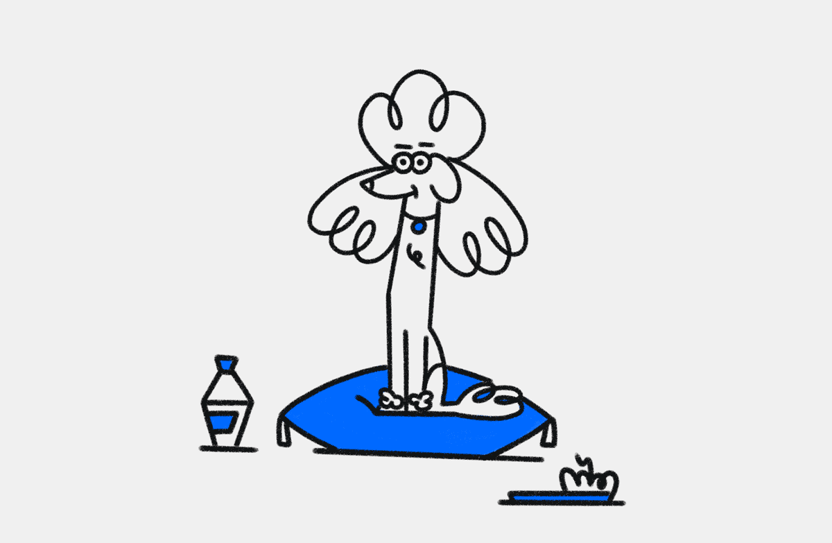 Poodle-doodle 2d adobe illustrator animation art character design design digital art dog funny hand drawn illustration organic poodle