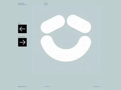 Modular Expression Grid Interface abstract interface abstract smile character face design system digital avatar emoji style facial expression flat design geometry art grid interface grid layout icon structure interface design modern minimalism modular design modular expression playful composition simplified graphics vector grid