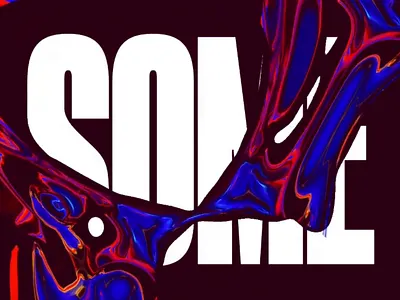 Somewhere Between Type and Fluid abstract typography bold letters clean aesthetics color chaos digital melt digital swirl dynamic layout energetic contrast expressive motion fluid texture glitch style graphic fusion liquid shapes modern poster surreal visuals typographic art vibrant distortion visual disruption visual intensity