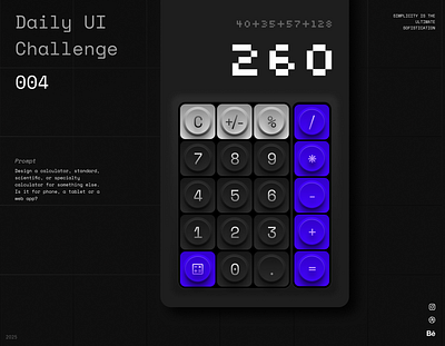 Daily UI 004 - Calculator appdesign appdesigner daily ui dailyui dailyui4 dailyuichallenge design illustration mobile ui ui design uiux