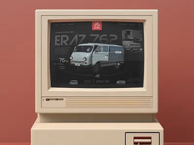 EraZ 726 - website design fun for the first Armenian car ararat armenia car eraz hayastan pc ui web website yerevan