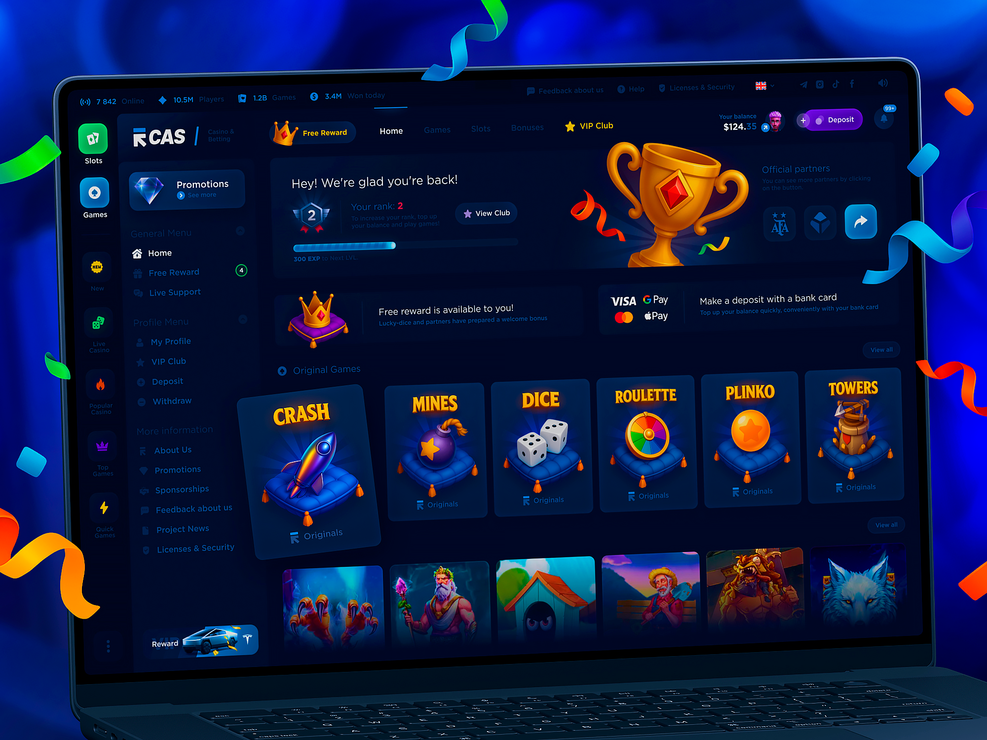 Online Casino & Live Betting betting casino casino app casino design casino slot crash crypto casino dark ui gambling game interface game ui gaming jackpot mines mobile casino online casino online gambling roulette slots web casino