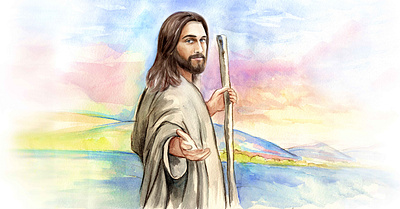 Jesus watercolor painting illustration jesus watercolor illustration watercolor painting