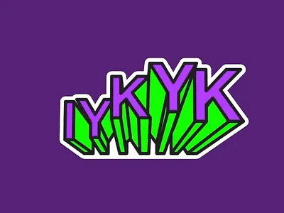 Bold IYKYK Street Graphic bold text color contrast graphic slang hype phrase internet culture loud design meme energy modern quote pop statement retro vibes slang art sticker art street style text pop urban typography viral graphic y2k design youth graphic