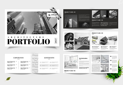 Architecture Portfolio Template visual architecture showcase