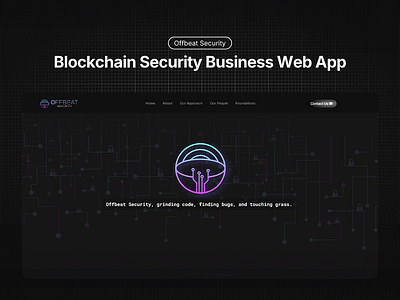 Cybersecurity Web App UI – Crypto Landing Page animated ui blockchain ui crypto website cyberpunk dark ui framer motion landing page react saas website single page design tailwind css tech startup ui web design web3