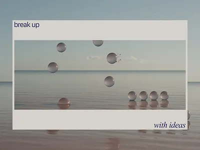 Break Up With Ideas — Visual Research abstract aesthetic clean color palette composition creative essay grid minimal screen visual web website