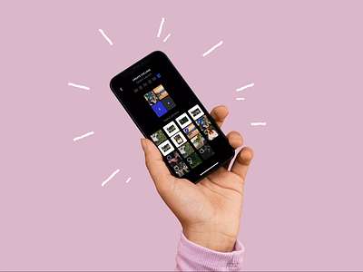 Supporting app for an instant camera collage instant camera instant photo mobile mobile ui photo editing app photo printing photography