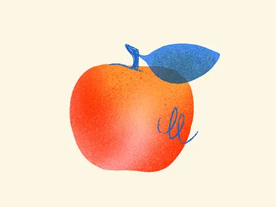 Apple Doodle apple apple illustration digitalillustration food food illustration freelance illustrator fruit fruit illustration illustration primary colors