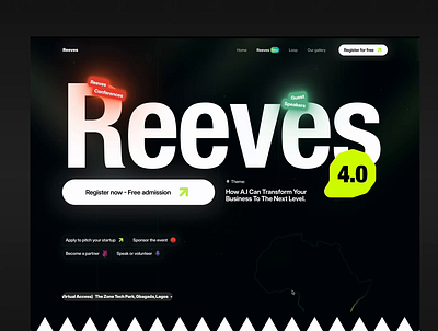 Event Landing Page ai blockchain crypto design gpt ui ux web3