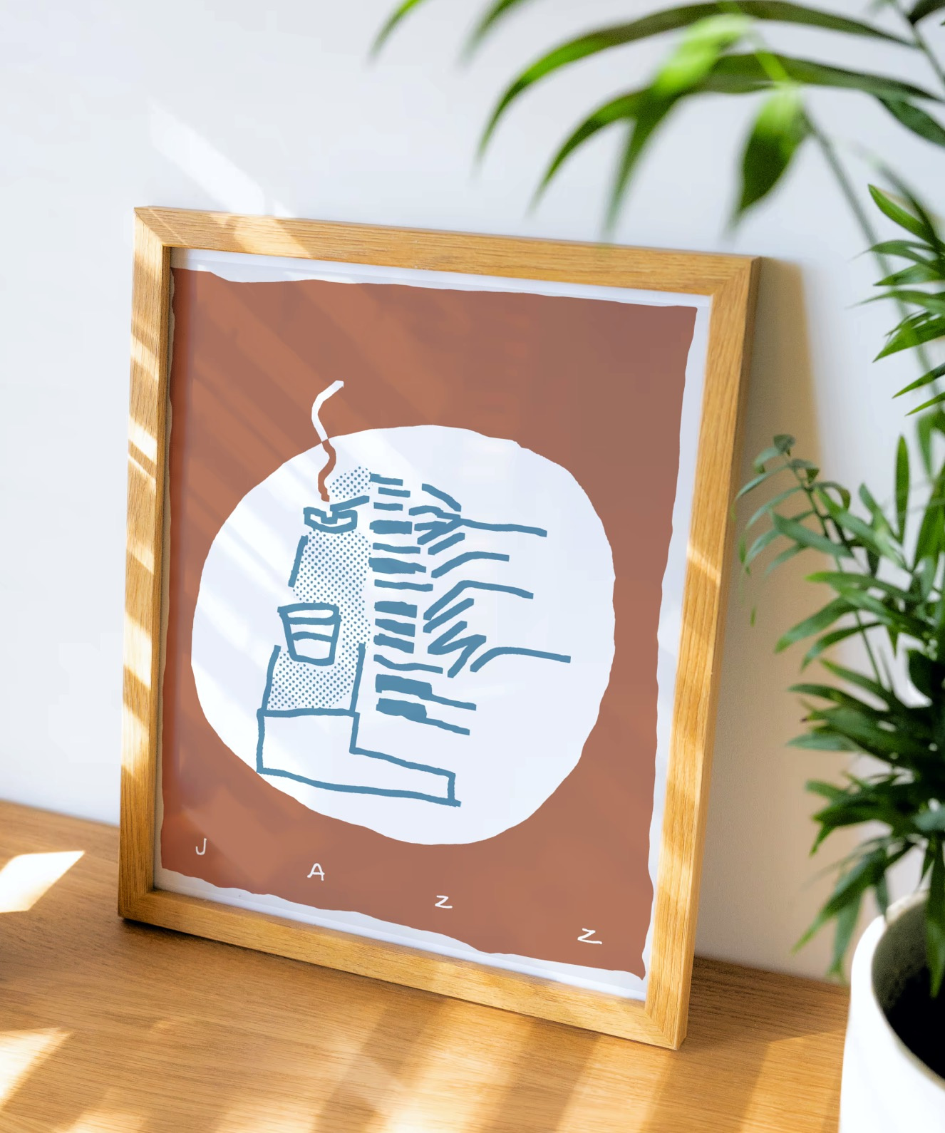 Jazzy Piano black and white drawing hand drawn illustration jazz lineart linework loose minimal music piano procreate simple