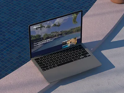 Website Design & Development for Offshore Pools & Spas animation pool contractor pool website web design webflow