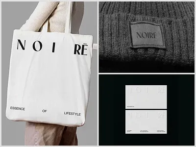NOIRE - Fashion Branding brand brand guidelines brand identity branding business clothes clothing clothing brand design fashion fashion brand identity logo logo design logotype luxury minimalist modern shopify visual identity