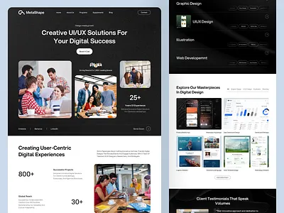 Digital Agency Website agency landing page agency website b2b delisas delisas.com development agency digital website landing page marketing agency saas ui uiux agency ux web design website design wen ui