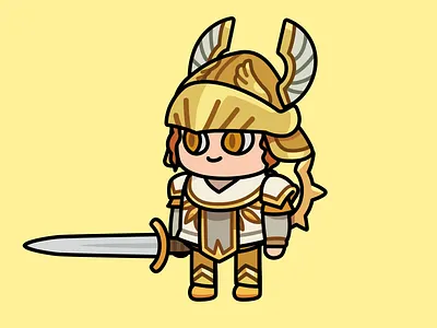 2D Art Maker - Fantasy Character Golden Knight assetstore avatar character game gamedev layerlab layerlab.games profile rpg 레이어랩