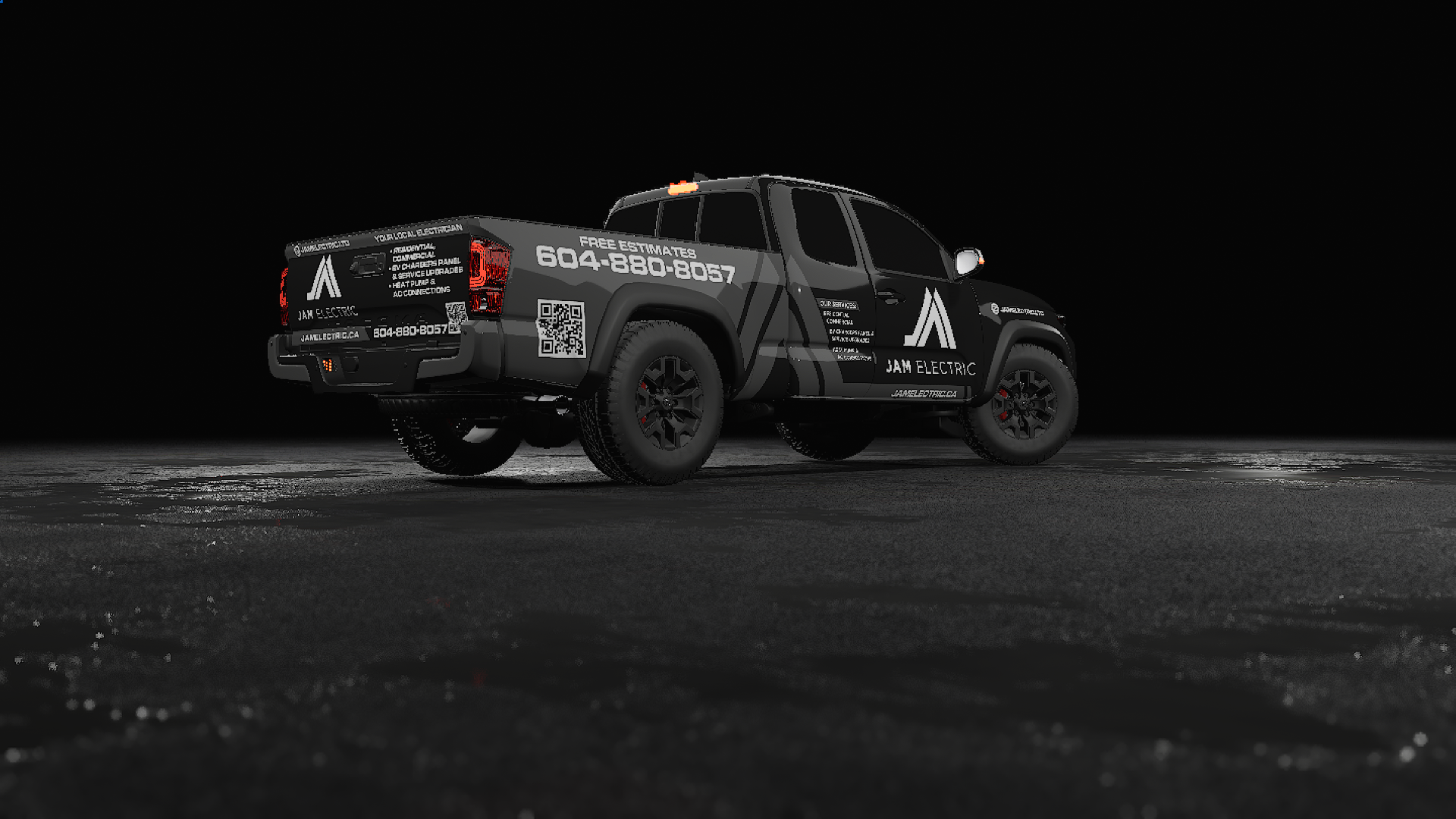 JAM ELECTRIC I TRUCK WRAP creative wrap graphic design truck wrap