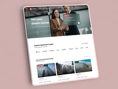 Property Listing Website animation apartment architecture b2b branding building clean dubai graphic design home investment landingpage modern property real estate startup ui uiux wealth website