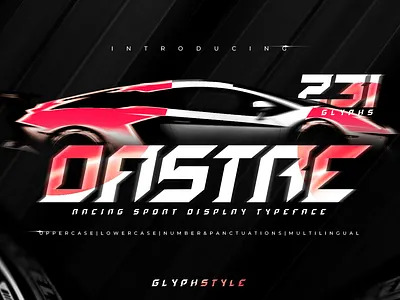 Dastre Sport Racing racing logo font