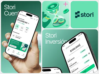 Stori Cuenta+ bank finance fintech investment mexico mobile app money product design product designer stori ui ux