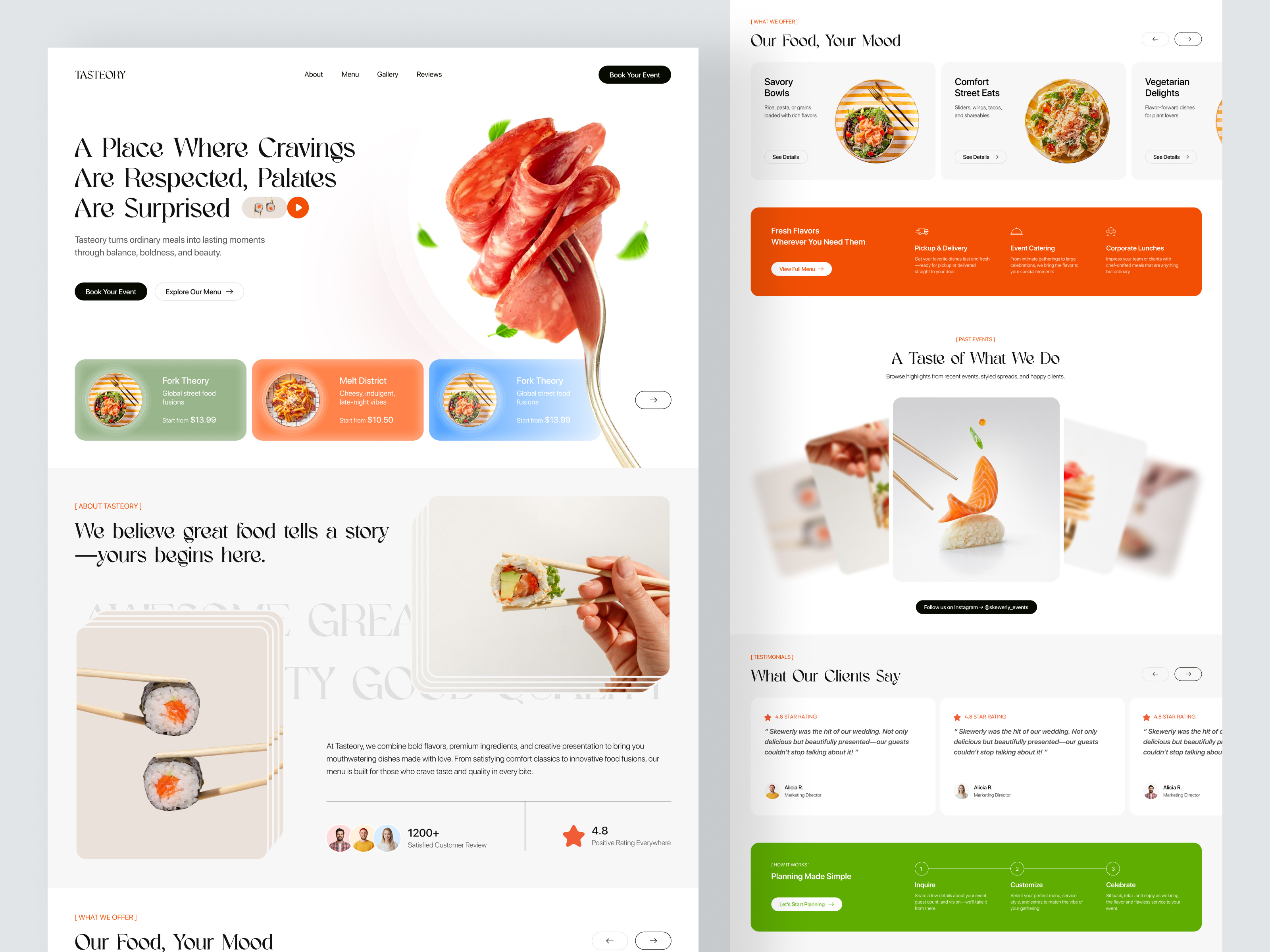 Restaurant Food Website UI/UX Design by Shuvo on Dribbble