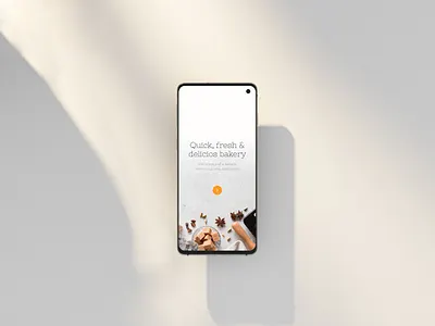 Bakery Application app design application graphic design home page start ui