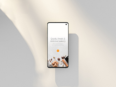 Bakery Application app design application graphic design home page start ui