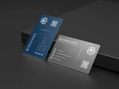 Modern business card brand identity branding business card business card design logo logo design minimalist business card modern business card name card transparent business card v card