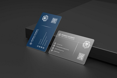 Modern business card brand identity branding business card business card design logo logo design minimalist business card modern business card name card transparent business card v card