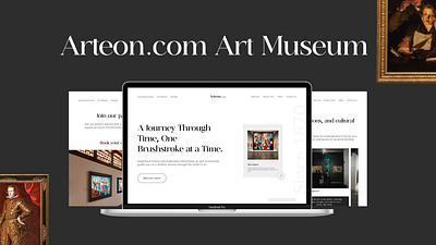 Arteon.com - Art Museum Website branding case study design graphic design logo typography ui usability study user research ux web design