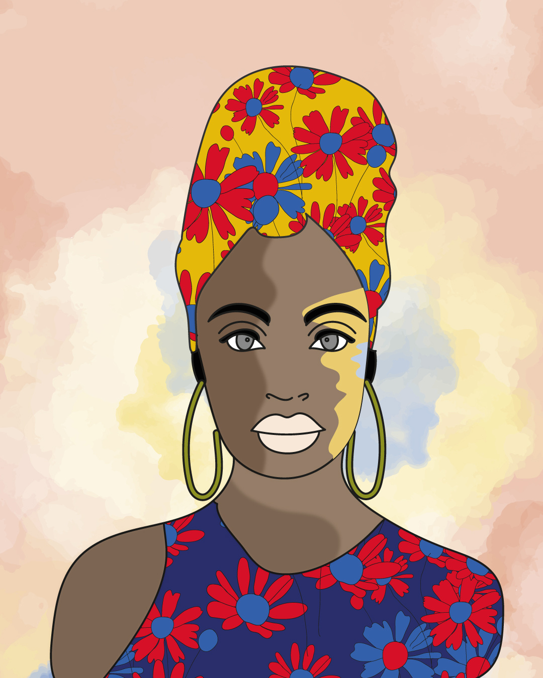 Africa afro art graphic design illustration ui urban vector