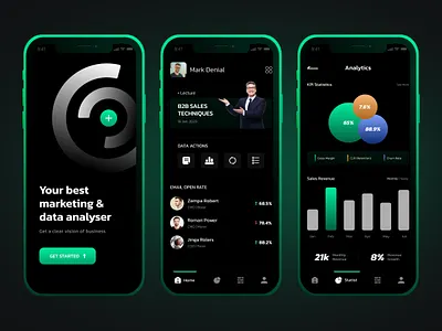 Marketing data analyser android designs app design app developer app development dashboard dashboard design data visualiser figma designer flutter developer graphic design marketing ai app marketing app mobile app mobile app design mobile application mobile ui ui design