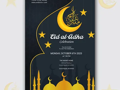 Eid Al Adha Event Poster Design eid al adha eid al adha poster eid event poster design event poster design poster design
