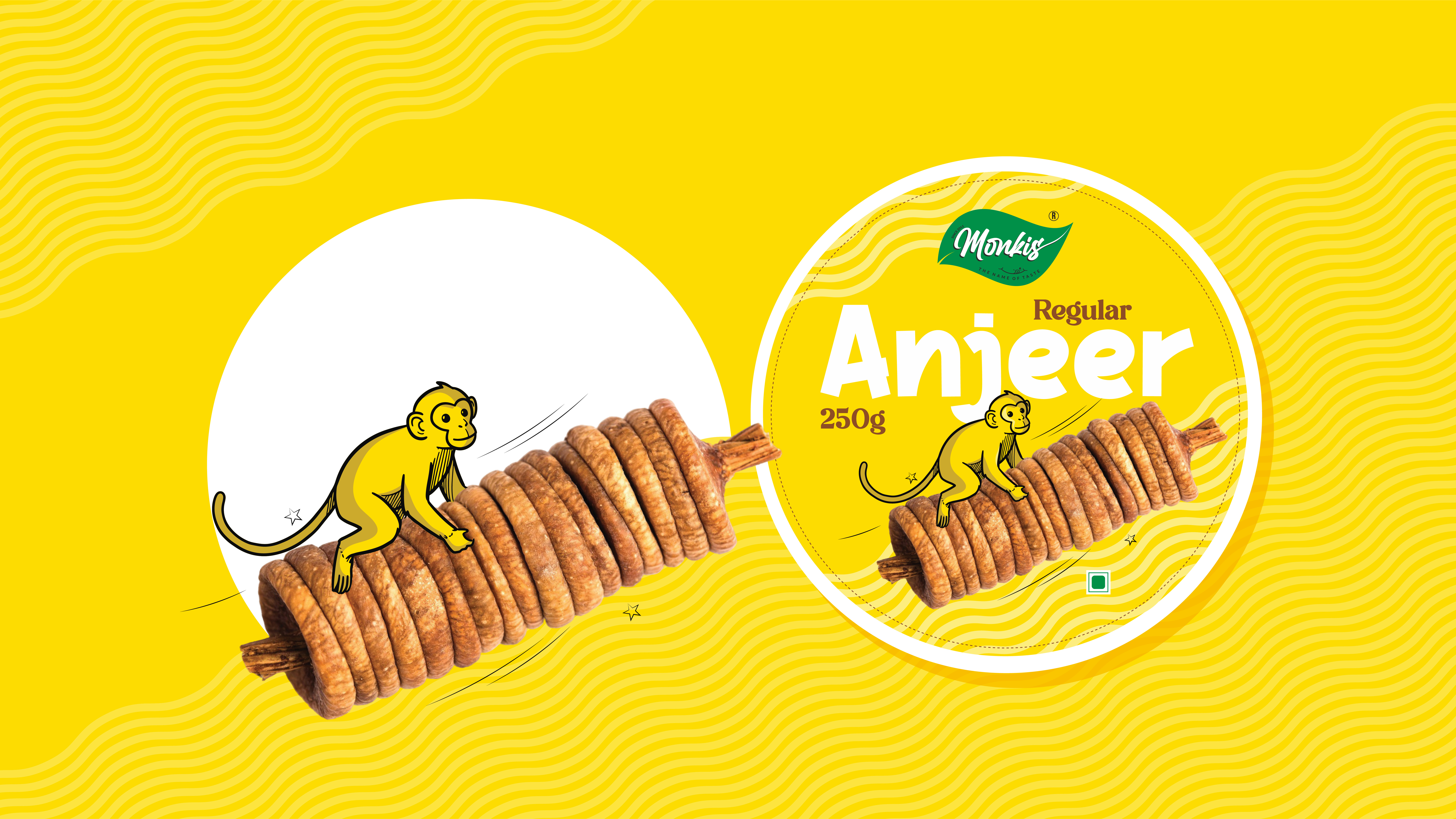 Cool & attrective Monkis fig Lable design branding design graphic design logo motion graphics ui ux