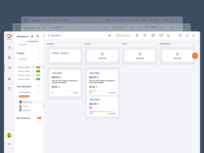 TaskQue - A SaaS Project Management Tool b2b b2c dashboard saas taskmanagement tool ui userexperience ux webapp