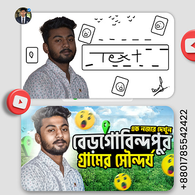 Youtube Thumbnail Design amazing thumbnail clickbait thumbnail creative design design inspiration eye catching thumbnail graphic design thumbnail thumbnail maker video thumbnail vlog thumbnails youtube youtube design