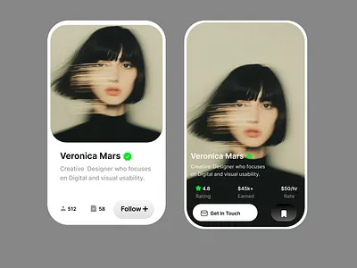 A Sleek UI Card Design design graphic design ui ux web design