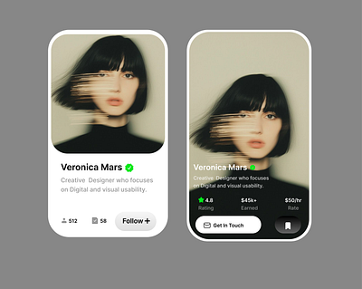 A Sleek UI Card Design design graphic design ui ux web design