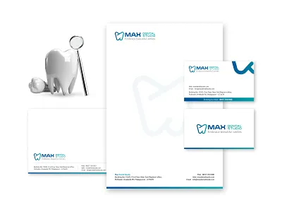 MAX DENTAL STUDIO - LOGO brand brand icon brand identity brand mark branding codeappan crative logo dental care dental logo dental studio illustration logo logo design logo designer logo draw logo icon max dental studio minimal logo motion graphics vector