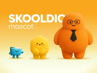 Skooldio Mascot 3d animation art branding character character design design graphic design illustration illustrator logo mascot mascot design ui ux vector