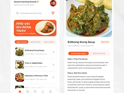 Food app (mobile app) figma food lagos mobile app naija ui design