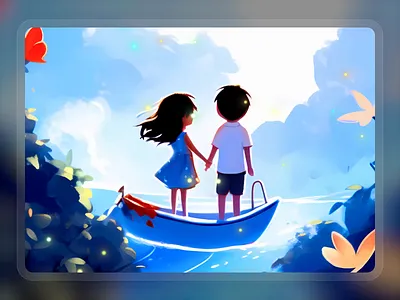 Launch Pages Motion Design for Kids' GPT APP app children gpt illustration kids motion desigon ui ux